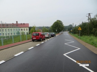 Droga powiatowa w Baranowie