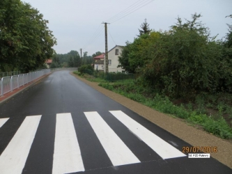 Droga powiatowa w Baranowie